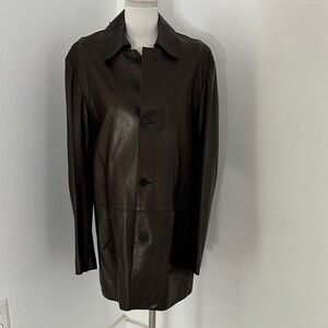 Vintage NYC Leather Shop Leather Blazer Jacket Lamb Skin